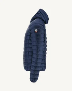 Donzen Jassen & Jacks-JOTT Doudoune Legere A Capuche Bleu Abysse Nico 124 Bleu Abysse