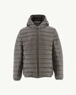 Donzen Jassen-JOTT Doudoune Legere A Capuche Enfant Taupe Hugo 808 Taupe