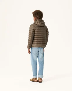 Donzen Jassen-JOTT Doudoune Legere A Capuche Enfant Taupe Hugo 808 Taupe
