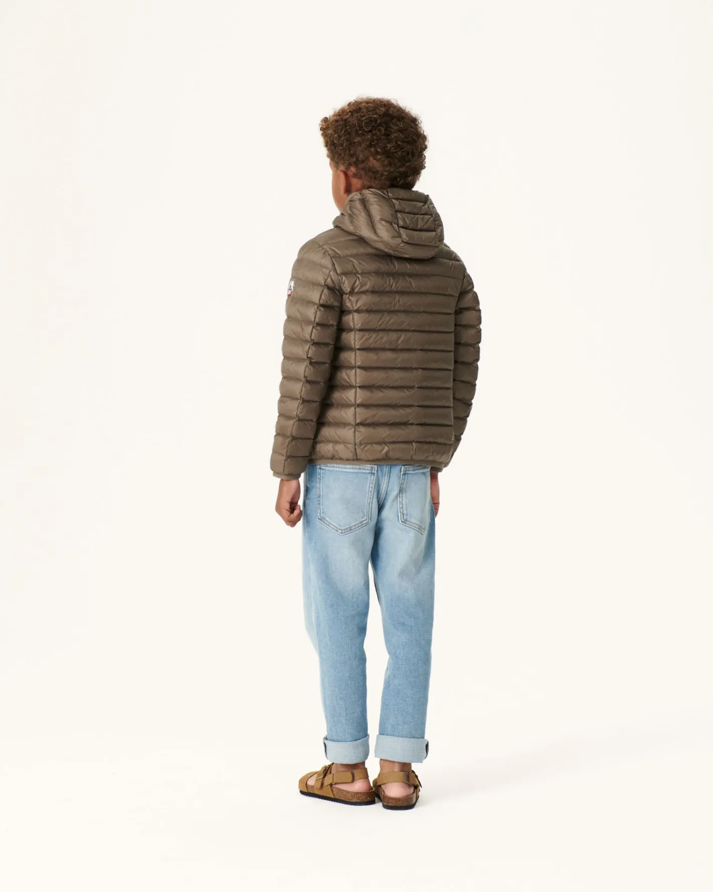 Donzen Jassen-JOTT Doudoune Legere A Capuche Enfant Taupe Hugo 808 Taupe