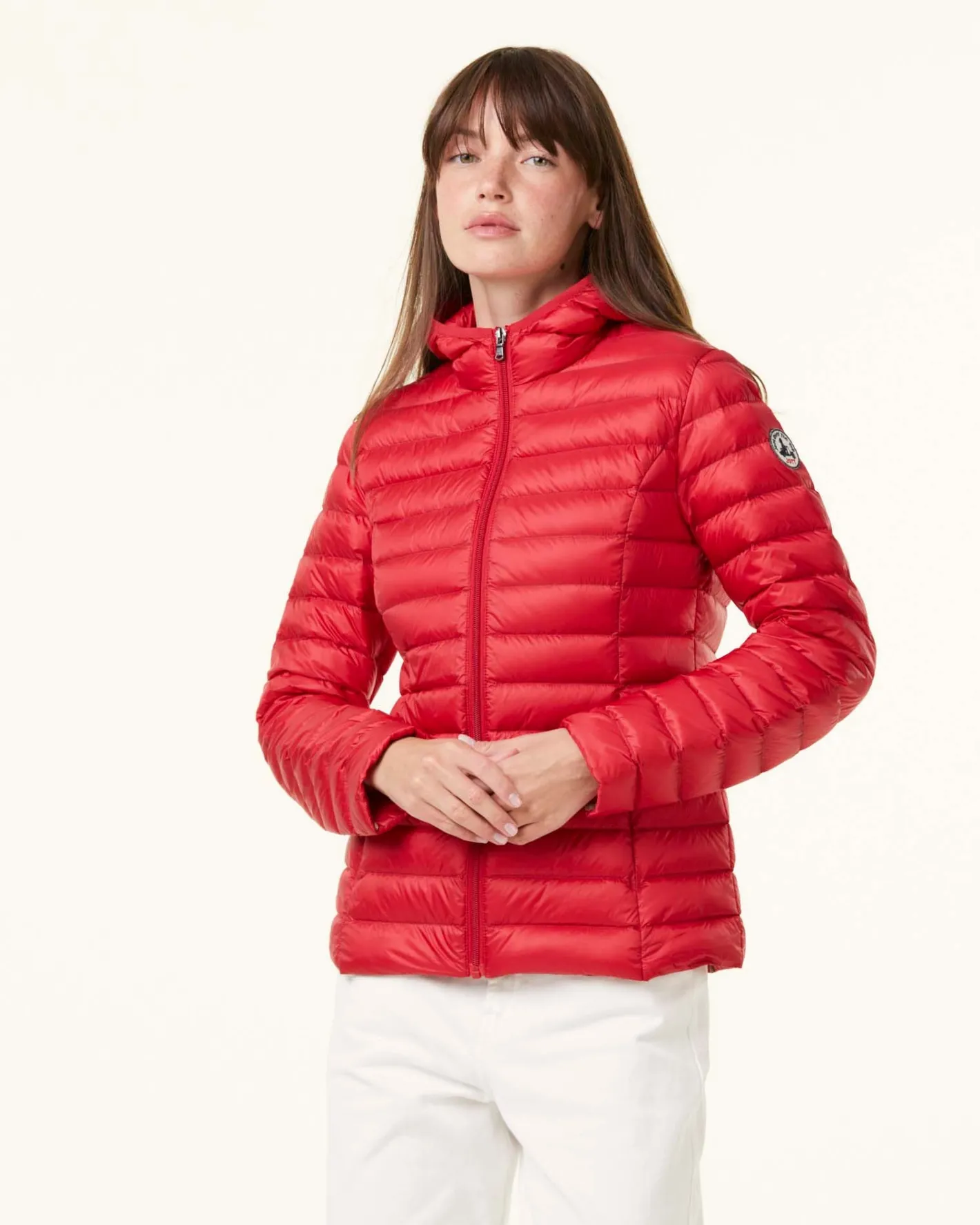 Donzen Jassen & Jacks-JOTT Doudoune Legere A Capuche Rouge Cloe 300 Red