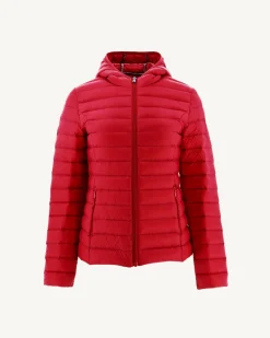 Donzen Jassen & Jacks-JOTT Doudoune Legere A Capuche Rouge Cloe 300 Red