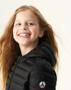 Donzen Jassen-JOTT Doudoune Legere A Capuche Enfant Noir Carla 999 Noir
