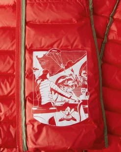 Donzen Jassen & Jacks-JOTT Doudoune Legere A Capuche Rouge Vif Cloe 318 Fire Red