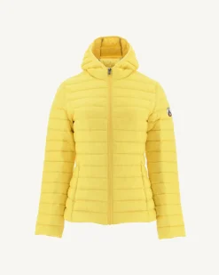 Donzen Jassen & Jacks-JOTT Doudoune Legere A Capuche Jaune Clair Cloe 627 Soft Yellow