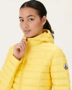 Donzen Jassen & Jacks-JOTT Doudoune Legere A Capuche Jaune Clair Cloe 627 Soft Yellow