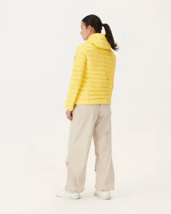 Donzen Jassen & Jacks-JOTT Doudoune Legere A Capuche Jaune Clair Cloe 627 Soft Yellow
