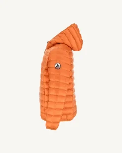 Donzen Jassen-JOTT Doudoune Legere A Capuche Enfant Orange Hugo 727 Orange
