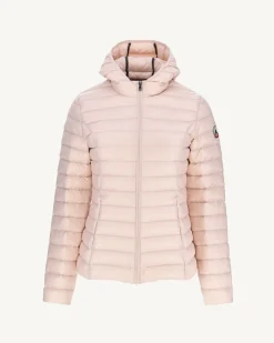 Donzen Jassen & Jacks-JOTT Doudoune Legere A Capuche Rose Pale Cloe 471 Rose Pale