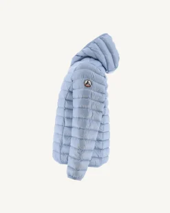 Donzen Jassen-JOTT Doudoune Legere A Capuche Enfant Bleu Clair Hugo 180 Soft Blue