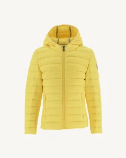 Donzen Jassen-JOTT Doudoune Legere A Capuche Enfant Jaune Clair Carla 627 Soft Yellow