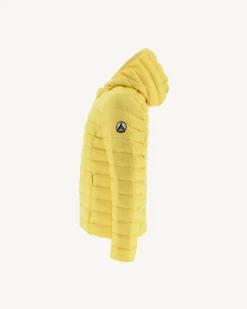 Donzen Jassen-JOTT Doudoune Legere A Capuche Enfant Jaune Clair Carla 627 Soft Yellow