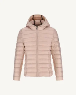 Donzen Jassen-JOTT Doudoune Legere A Capuche Enfant Rose Pale Carla 471 Rose Pale