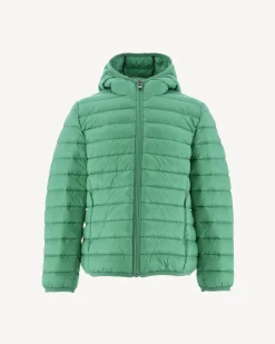 Donzen Jassen-JOTT Doudoune Legere A Capuche Enfant Vert Hugo 243 Poppy Green