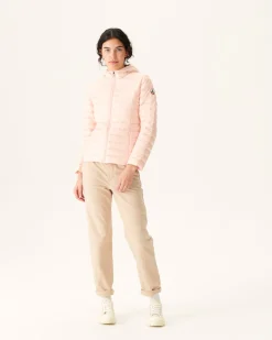 Donzen Jassen & Jacks-JOTT Doudoune Legere A Capuche Rose Clair Cloe 463 Soft Pink