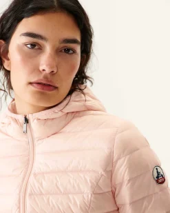 Donzen Jassen & Jacks-JOTT Doudoune Legere A Capuche Rose Clair Cloe 463 Soft Pink