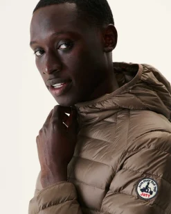 Donzen Jassen & Jacks-JOTT Doudoune Legere A Capuche Taupe Nico 808 Taupe