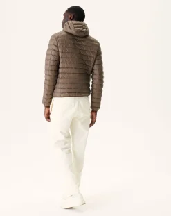 Donzen Jassen & Jacks-JOTT Doudoune Legere A Capuche Taupe Nico 808 Taupe