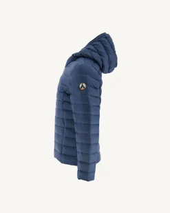Donzen Jassen-JOTT Doudoune Legere A Capuche Enfant Bleu Jeans Carla 140 Blue Jeans