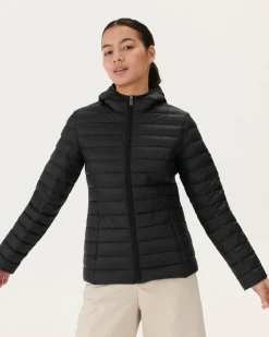 Donzen Jassen & Jacks-JOTT Doudoune Legere A Capuche Noir Cloe 999 Noir