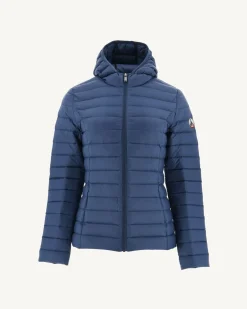 Donzen Jassen & Jacks-JOTT Doudoune Legere A Capuche Bleu Jeans Cloe 140 Blue Jeans