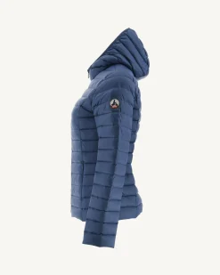 Donzen Jassen & Jacks-JOTT Doudoune Legere A Capuche Bleu Jeans Cloe 140 Blue Jeans