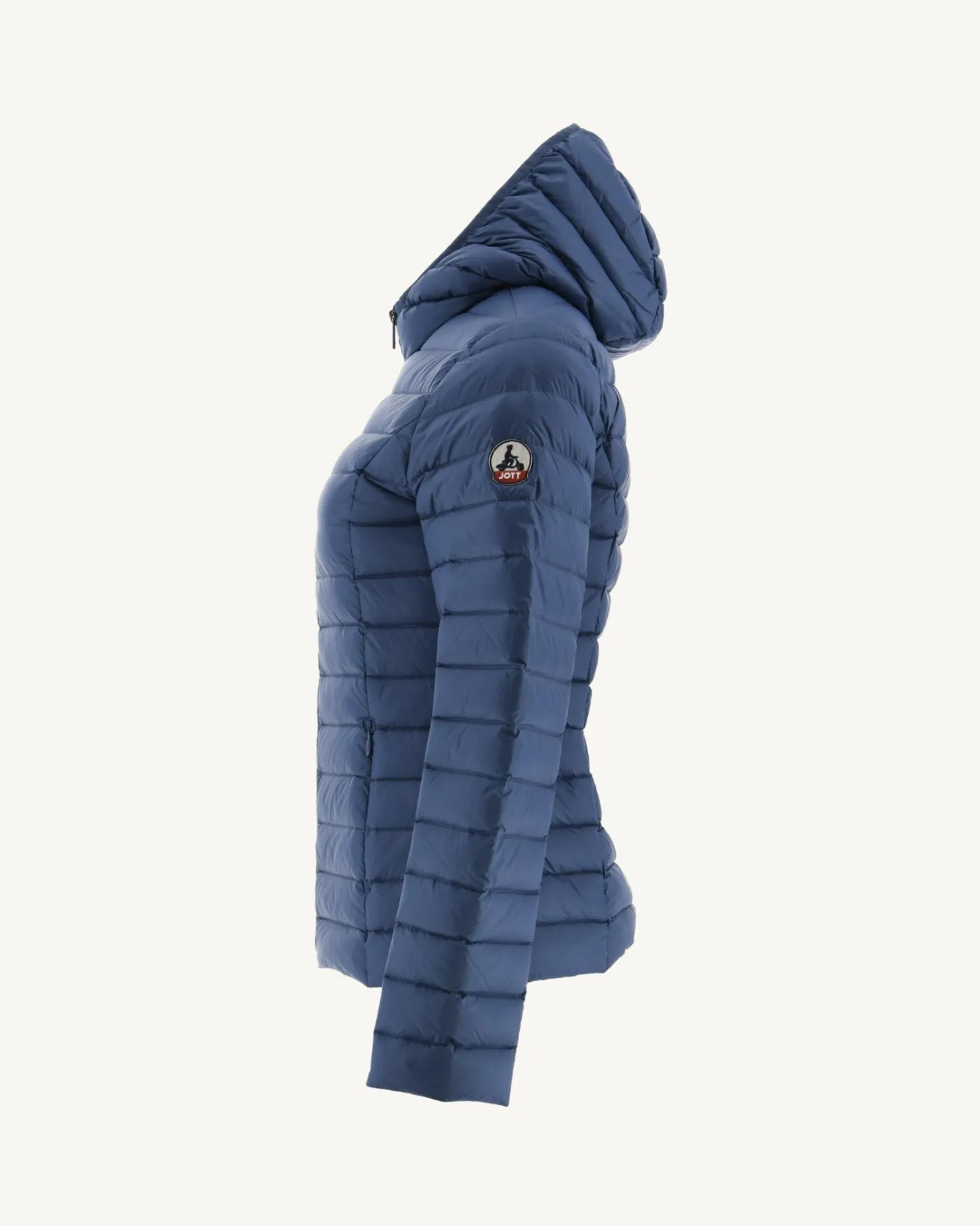 Donzen Jassen & Jacks-JOTT Doudoune Legere A Capuche Bleu Jeans Cloe 140 Blue Jeans