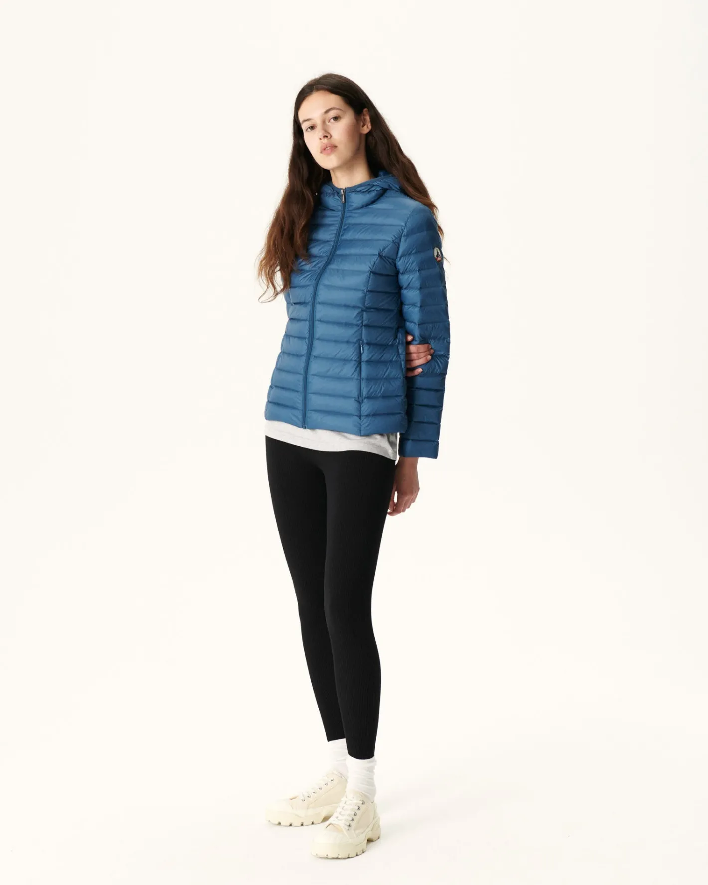 Donzen Jassen & Jacks-JOTT Doudoune Legere A Capuche Bleu Jeans Cloe 140 Blue Jeans