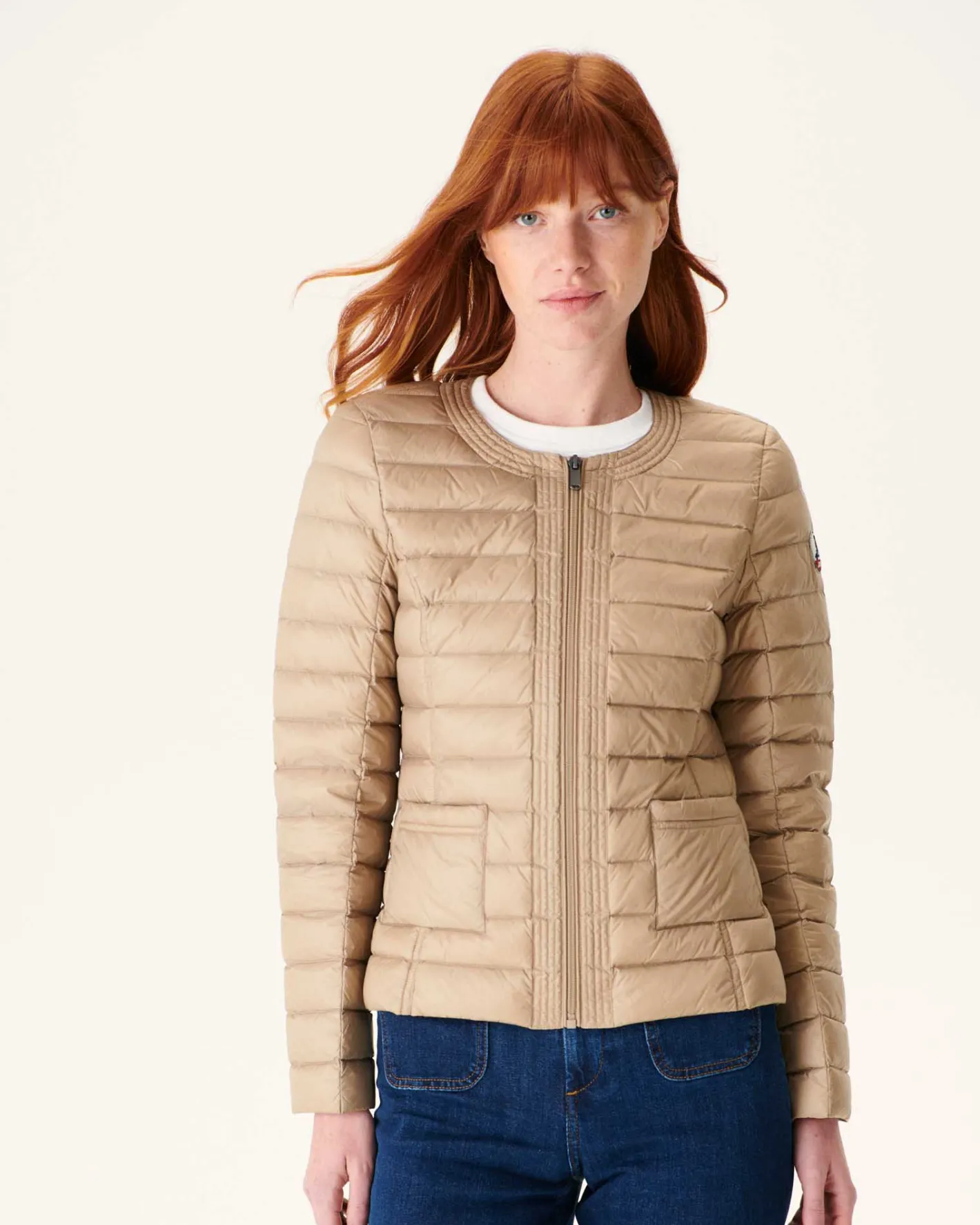 Onze Lichtgewicht Jassen-JOTT Doudoune Legere Beige Douda 804 Beige