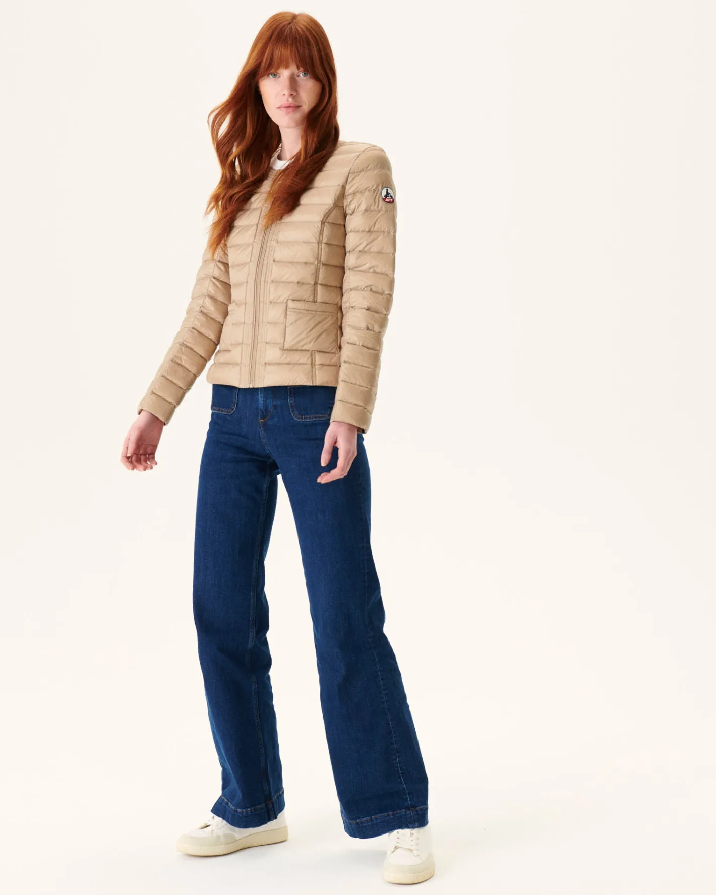 Onze Lichtgewicht Jassen-JOTT Doudoune Legere Beige Douda 804 Beige