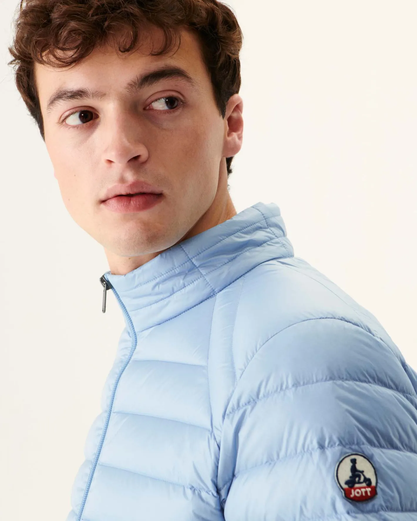 Donzen Jassen & Jacks-JOTT Doudoune Legere Bleu Clair Mat 180 Soft Blue