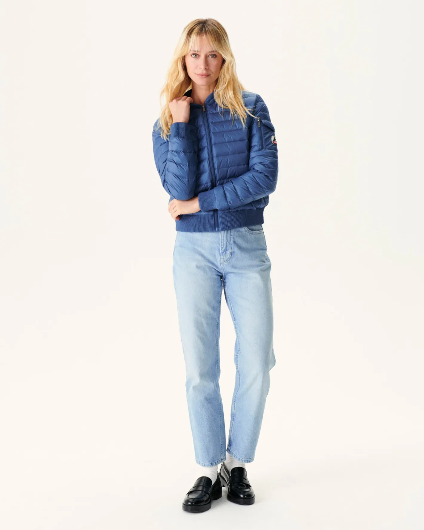 Donzen Jassen & Jacks-JOTT Doudoune Legere Bleu Jeans Emmy 140 Blue Jeans