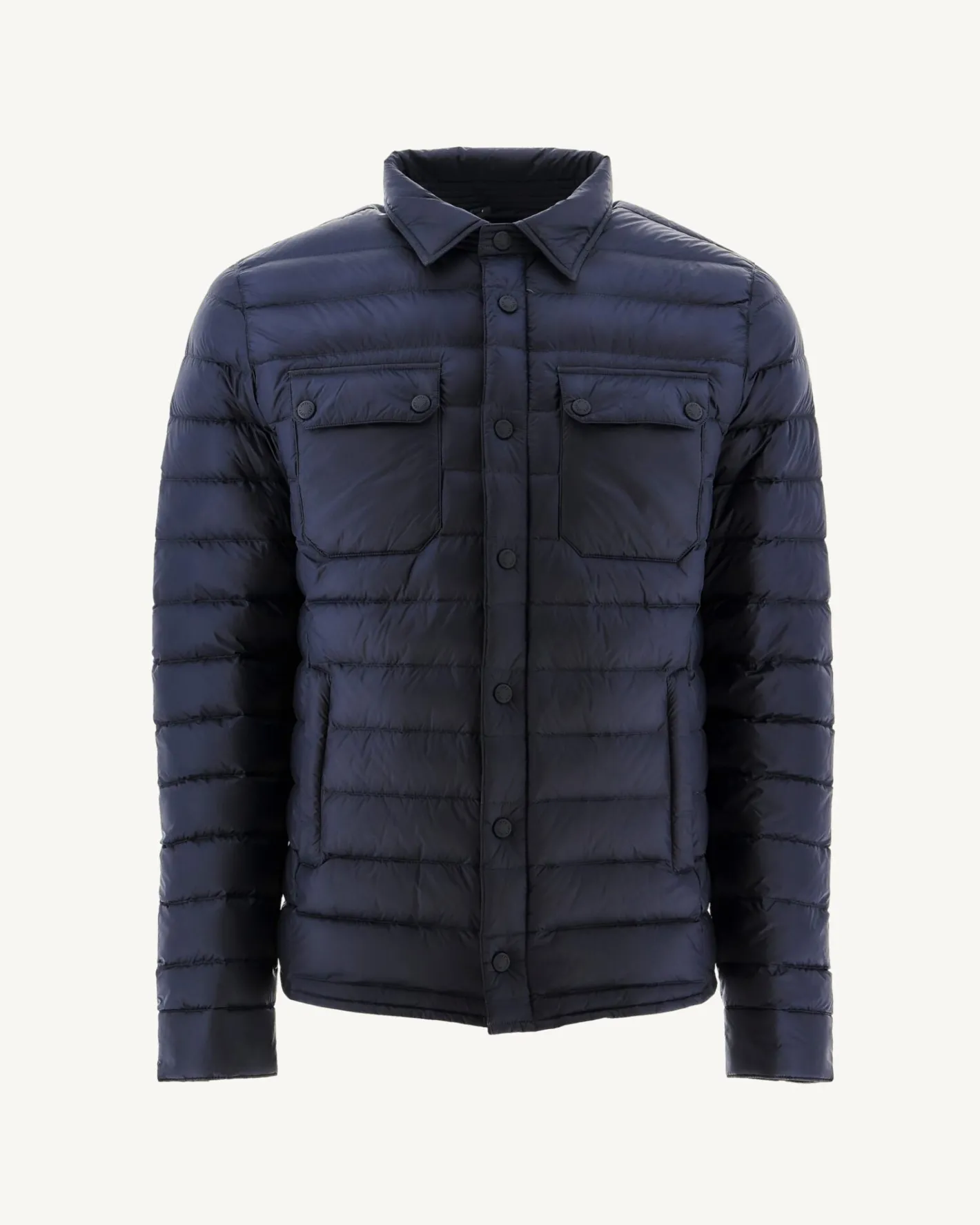 Donzen Jassen & Jacks-JOTT Doudoune Legere Col Chemise Marine Cris 104 Navy