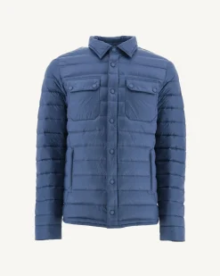 Donzen Jassen & Jacks-JOTT Doudoune Legere Col Chemise Bleu Jeans Cris 140 Blue Jeans