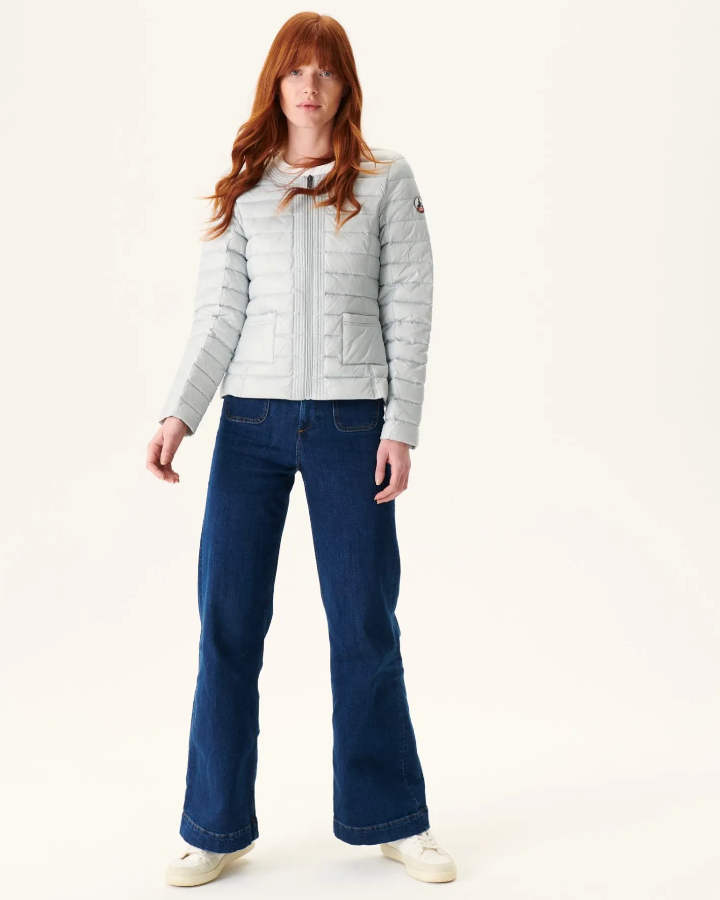 Onze Lichtgewicht Jassen-JOTT Doudoune Legere Gris Clair Douda 532 Soft Grey
