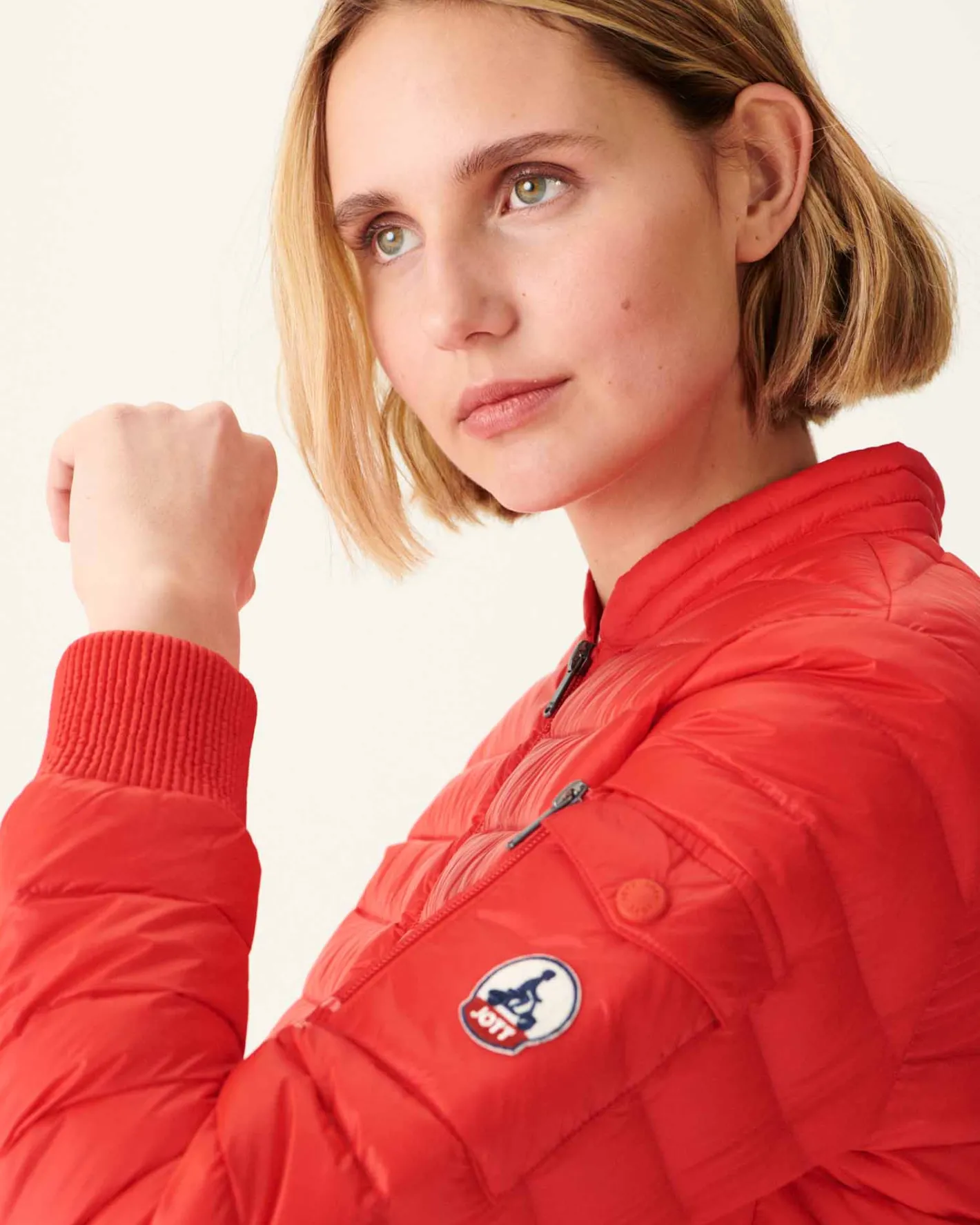 Donzen Jassen & Jacks-JOTT Doudoune Legere Rouge Vif Emmy 318 Fire Red