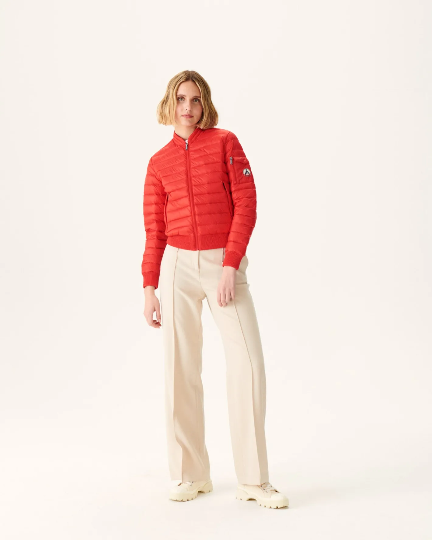 Donzen Jassen & Jacks-JOTT Doudoune Legere Rouge Vif Emmy 318 Fire Red