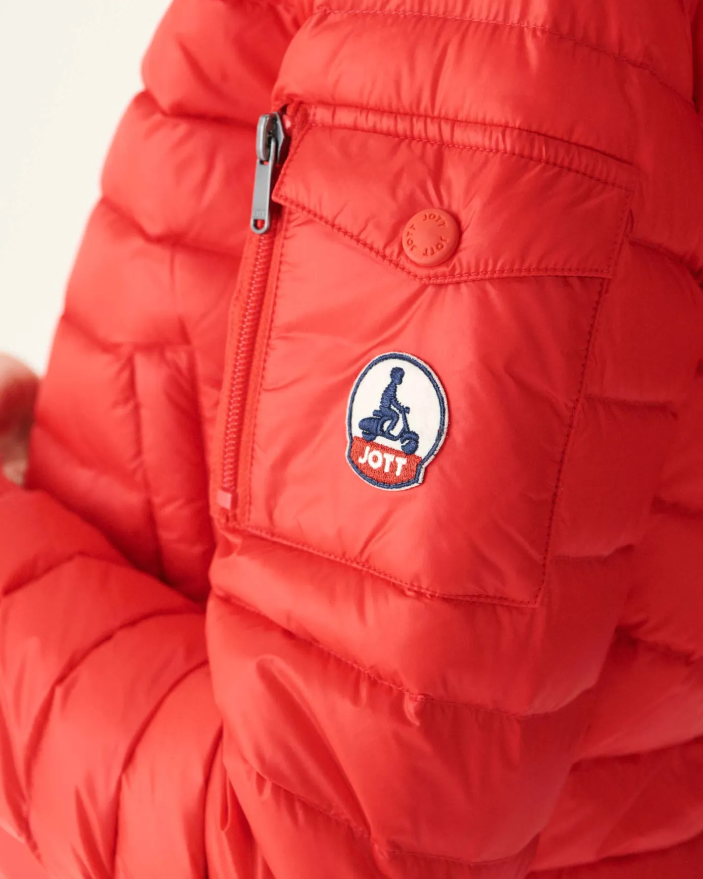 Donzen Jassen & Jacks-JOTT Doudoune Legere Rouge Vif Emmy 318 Fire Red