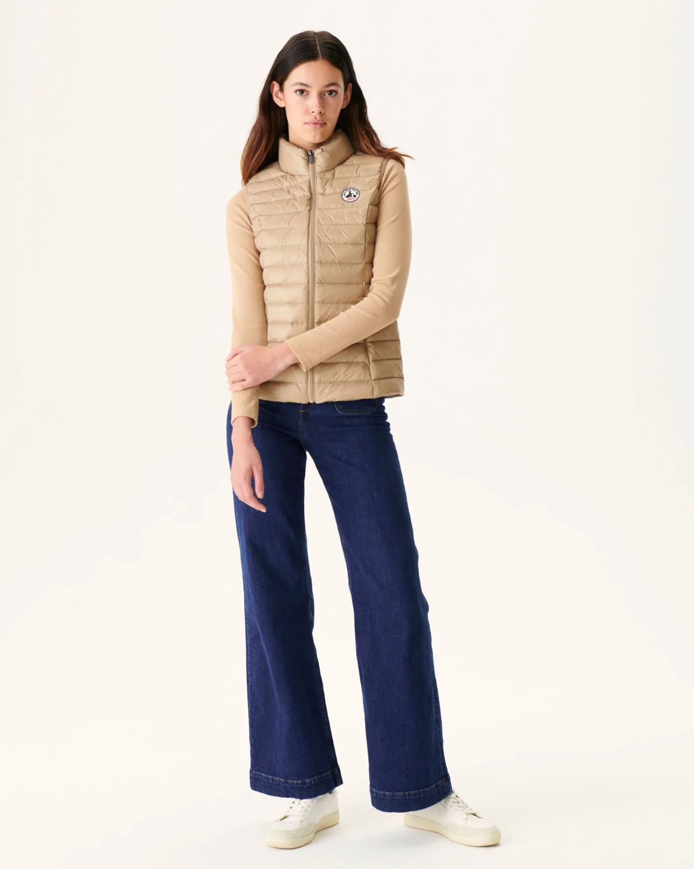Donzen Jassen & Jacks-JOTT Doudoune Legere Sans Manches Beige Seda 804 Beige