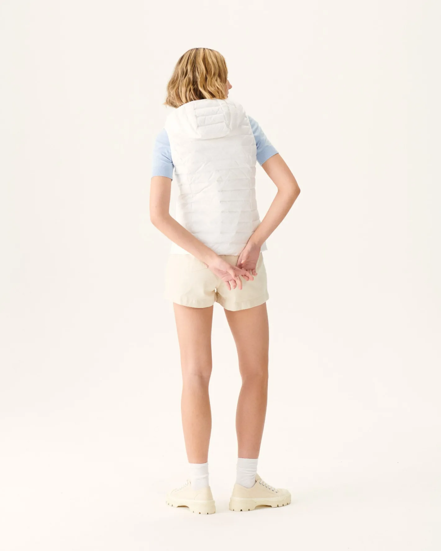 Donzen Jassen & Jacks-JOTT Doudoune Legere Sans Manches Blanc Mali 901 Blanc