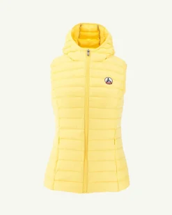 Donzen Jassen & Jacks-JOTT Doudoune Legere Sans Manches Jaune Clair Mali 627 Soft Yellow