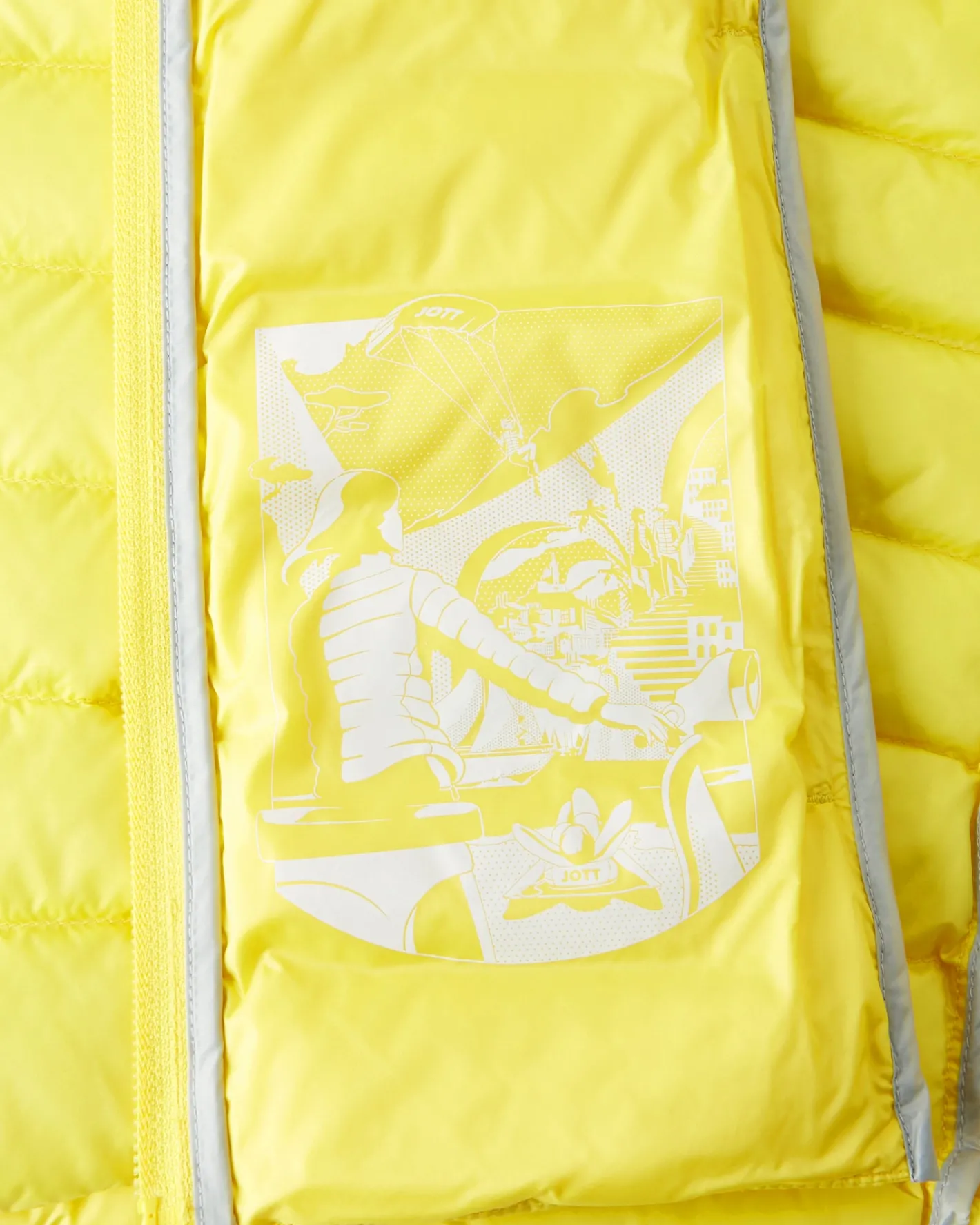Donzen Jassen & Jacks-JOTT Doudoune Legere Sans Manches Jaune Clair Mali 627 Soft Yellow