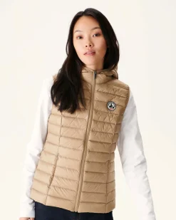 Donzen Jassen & Jacks-JOTT Doudoune Legere Sans Manches Beige Mali 804 Beige