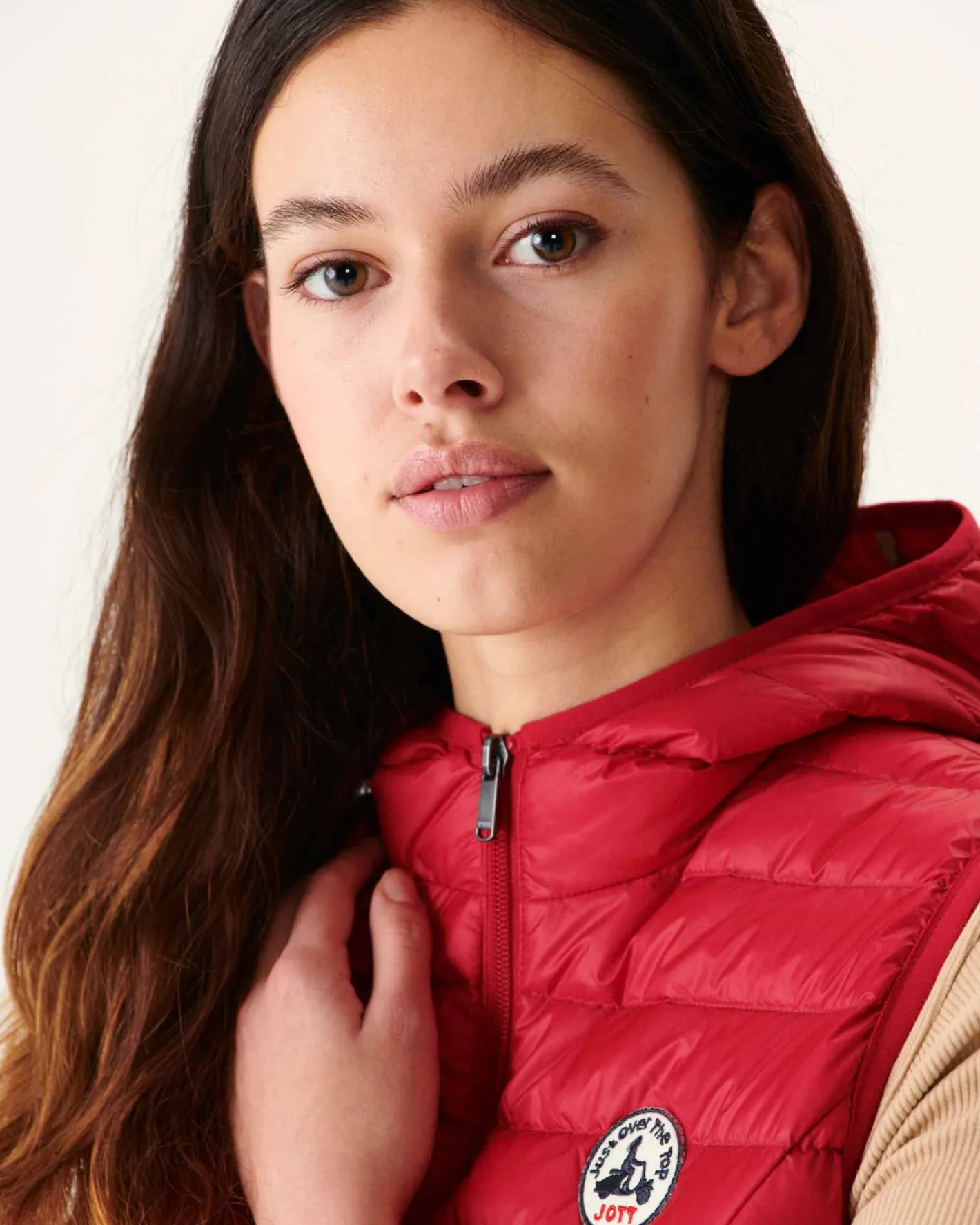 Donzen Jassen & Jacks-JOTT Doudoune Legere Sans Manches Rouge Mali 300 Red