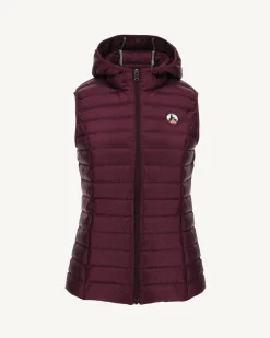 Donzen Jassen & Jacks-JOTT Doudoune Legere Sans Manches Aubergine Mali 461 Aubergine