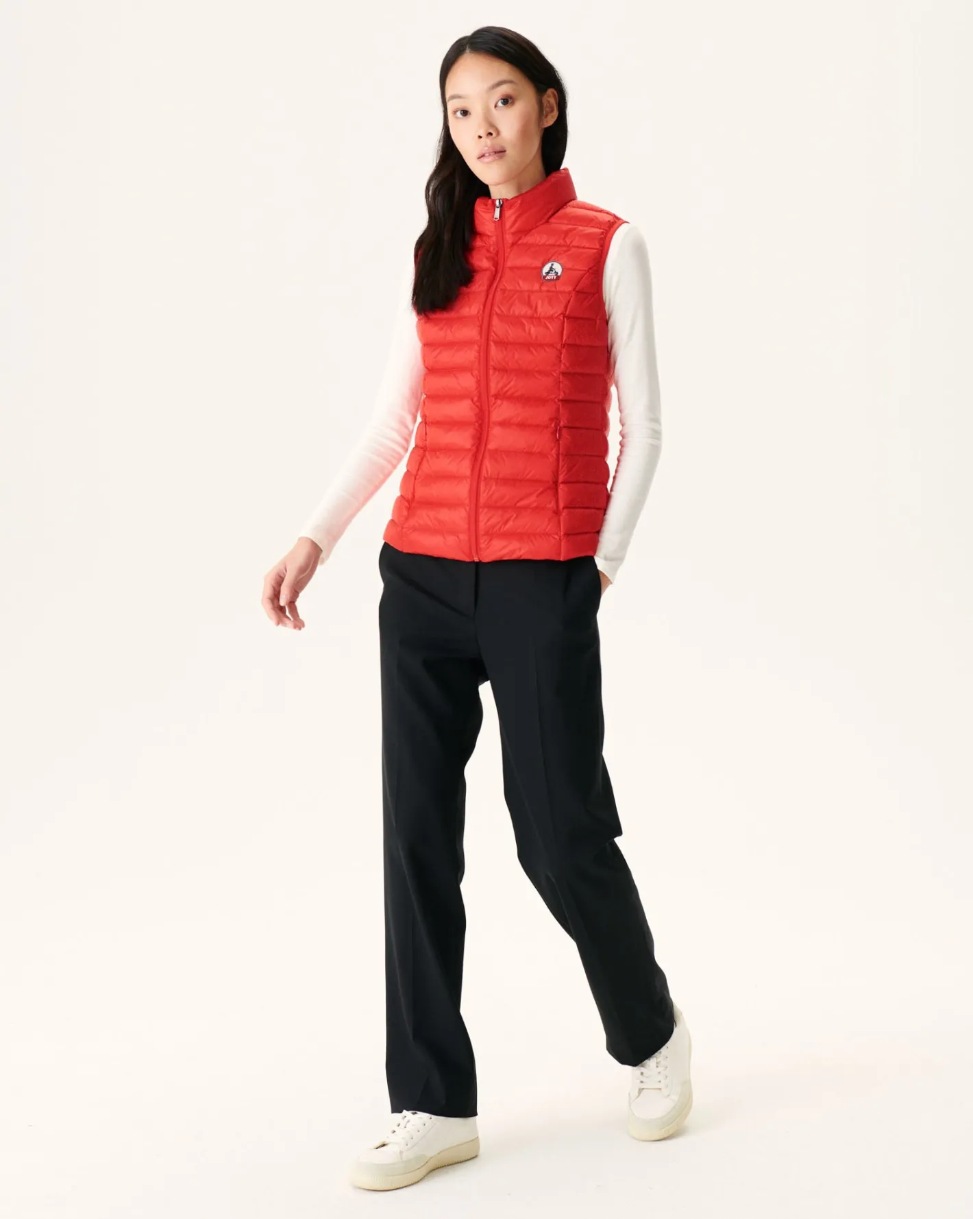 Donzen Jassen & Jacks-JOTT Doudoune Legere Sans Manches Rouge Vif Seda 318 Fire Red