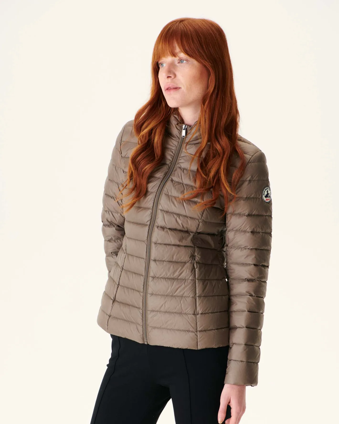 Donzen Jassen & Jacks-JOTT Doudoune Legere Taupe Cha 808 Taupe