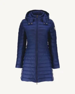 Donzen Jassen & Jacks-JOTT Doudoune Longue A Capuche Bleu Abysse Vero 124 Bleu Abysse