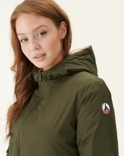 Donzen Jassen & Jacks-JOTT Doudoune Longue Reversible Army/Rose Clair Roma 2552 Army/Soft Pink