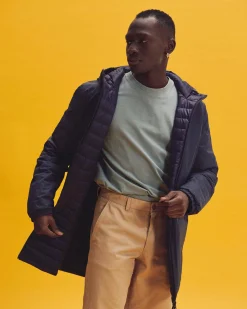 Donzen Jassen & Jacks-JOTT Doudoune Longue Reversible A Capuche Marine Amsterdam 104 Marine